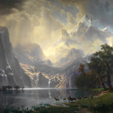 Among the Sierra Nevada, California by Albert Bierstadt