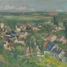 Paul Cezanne's painting, Auvers, Panoramic View