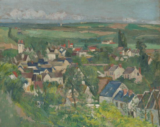 Paul Cezanne's painting, Auvers, Panoramic View