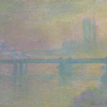 Claude Monet's painting, Charing Cross Bridge.