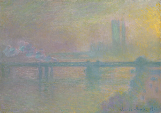 Claude Monet's painting, Charing Cross Bridge.