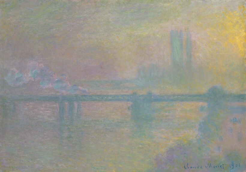 Claude Monet's painting, Charing Cross Bridge.