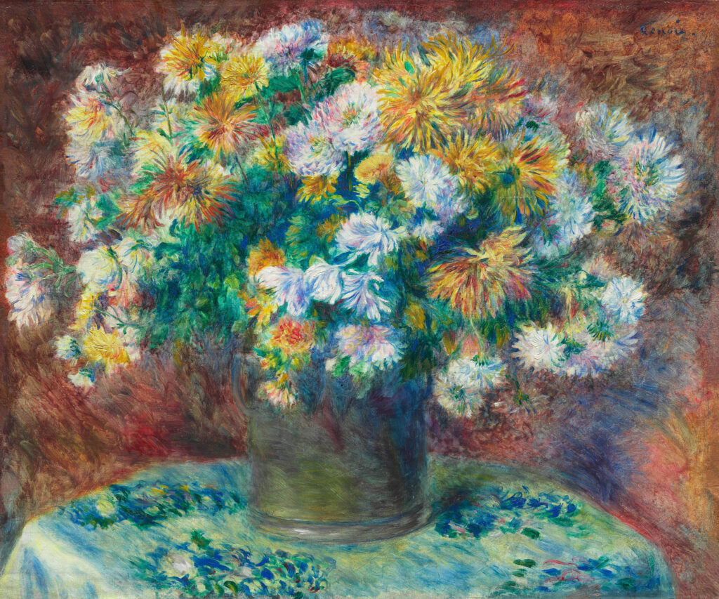 MRE-101 Pierre-Auguste Renoir's painting, Chrysanthemums