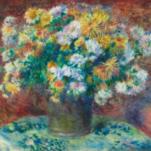 Pierre-Auguste Renoir's painting, Chrysanthemums