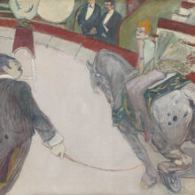 Henri de Toulouse-Lautrec's painting, Equestrienne (At the Cirque Fernando)