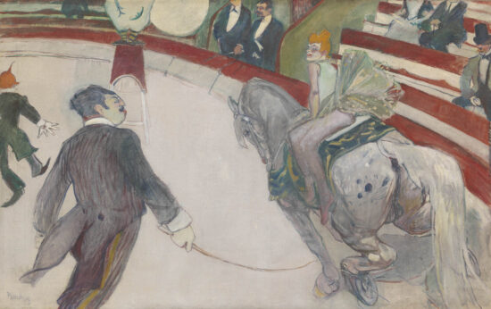 Henri de Toulouse-Lautrec's painting, Equestrienne (At the Cirque Fernando)