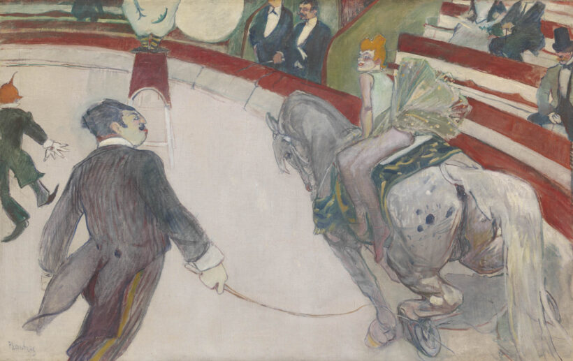 Henri de Toulouse-Lautrec's painting, Equestrienne (At the Cirque Fernando)