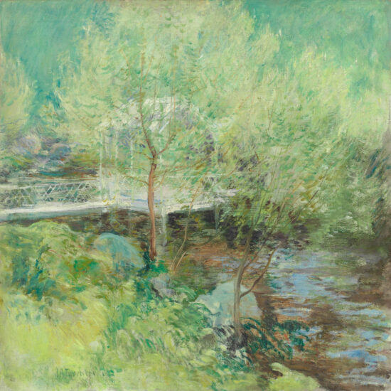 John Henry Twachtman's painting, The White Bridge