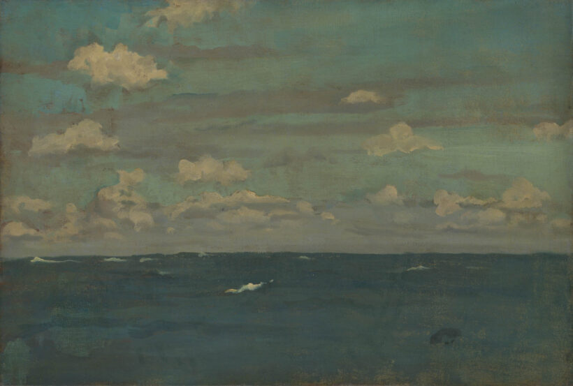 James McNeill Whistler's painting, Violet and Silver - The Deep Sea