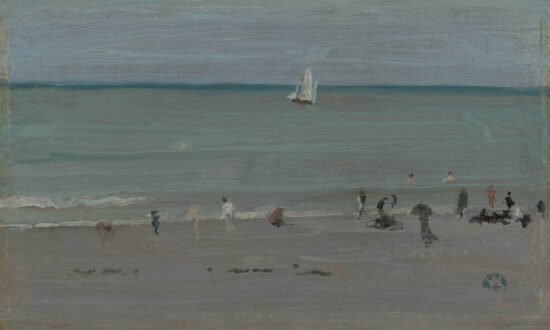 James McNeill Whistler painting, Coast Scene, Bathers
