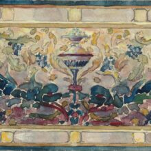 Alice Cordelia Morse's drawing Design for Stained Glass