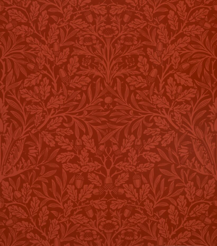William Morris design of Acorns and oak Leaves