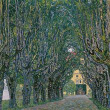 Gustav Klimt’s painting Avenue in Schloss Kammer Park