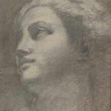 Head of a woman by Annibale Carracci