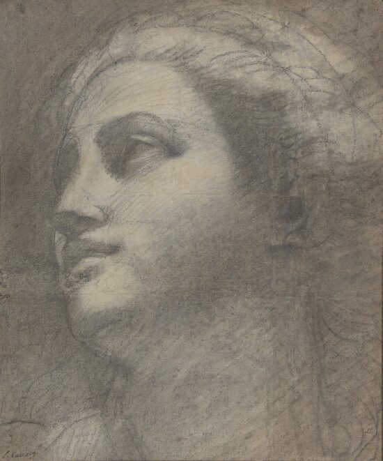 Head of a woman by Annibale Carracci