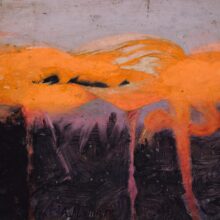 Red Flamingoes by Abbot Handerson Thayer