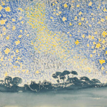 Landscape with stars by Henri-Edmond Cross
