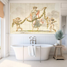 A JItterbug mural of Mauro Gandolfi’s design for a wall painting