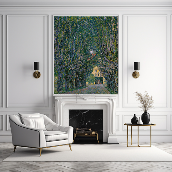 Gustav Klimt’s painting Avenue in Schloss Kammer Park