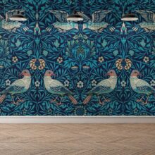 Jitterbug wallpaper mural of William Morris’ Birds