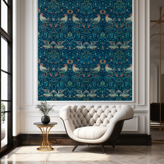 Jitterbug wallpaper mural of William Morris’ Birds