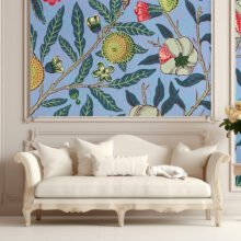 Jitterbug mural of Fruit (or pomegranates) by William Morris