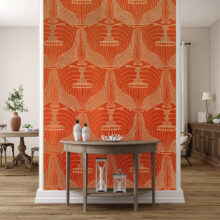 A Jitterbug mural of Poppy heads by Moser Koloman