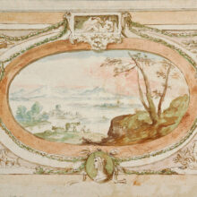 Design for an overdoor by an unknown artist